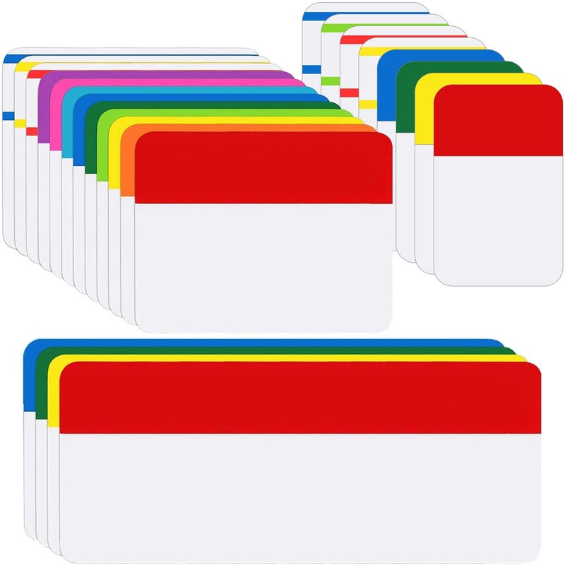 KICNIC Sticky Tabs 480 Pcs, Adhesive Book Tabs, Page Markers, 1 Inch, 2 Inch, 3 Inch Annotation Tabs, Labels for Books, Notebooks, Files, Binders, Bible, Flags for Office and School Use (10 Colors) - Image 1